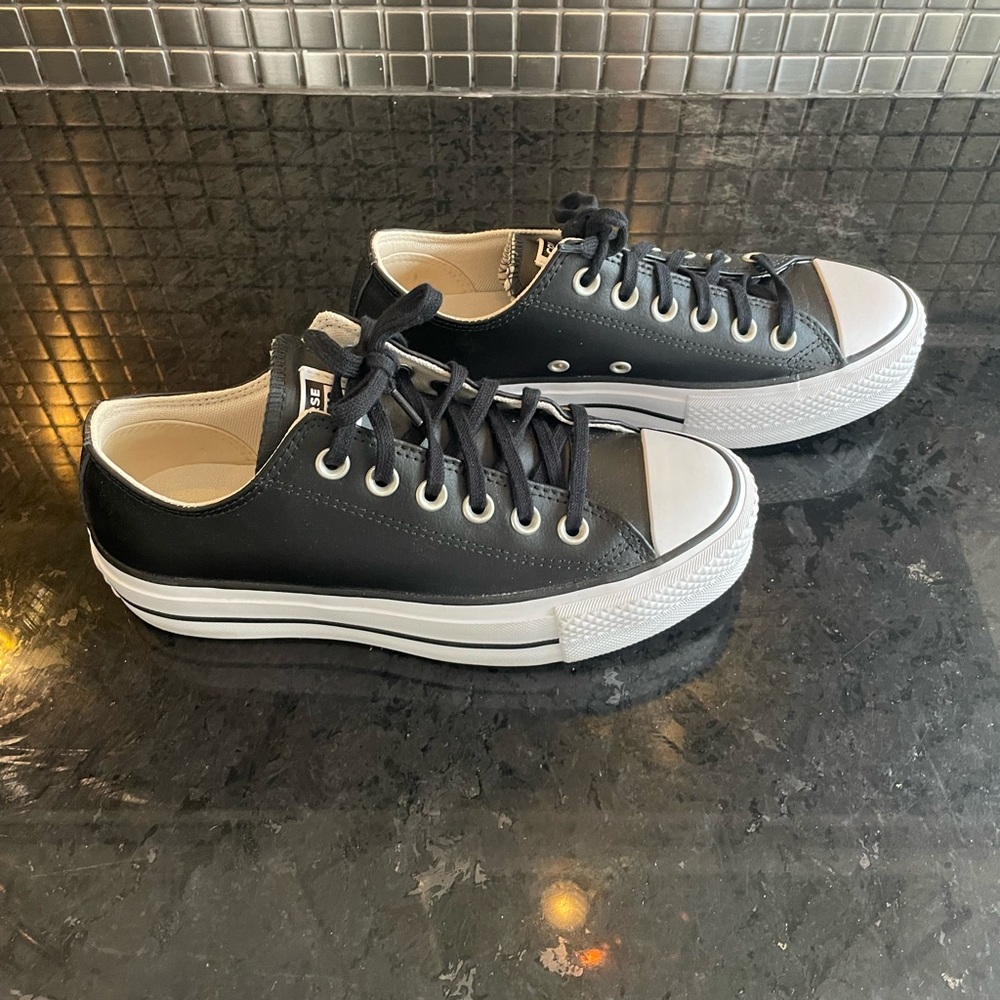 Converse Chuck Taylor All Star Lift Sneaker Black Leather